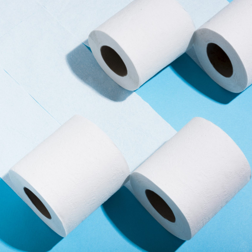 high-angle-rolls-toilet-paper